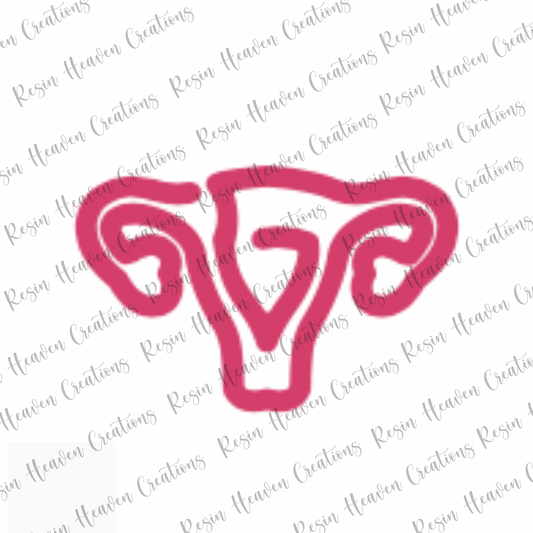 Uterus JUMBO Paperclip (Clear)