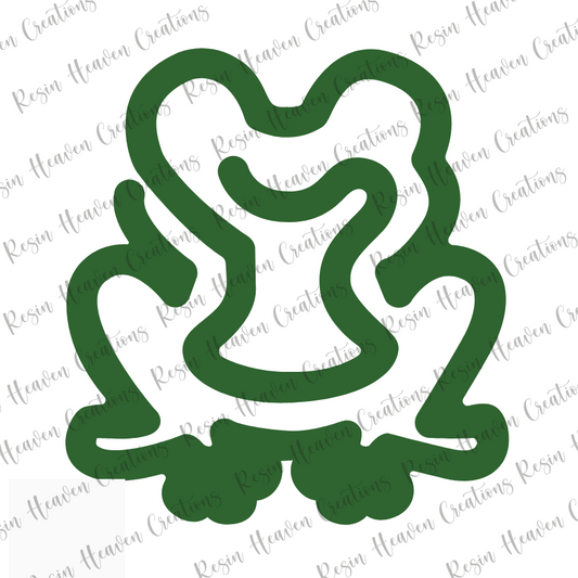 Frog Jumbo Paperclip (Clear)