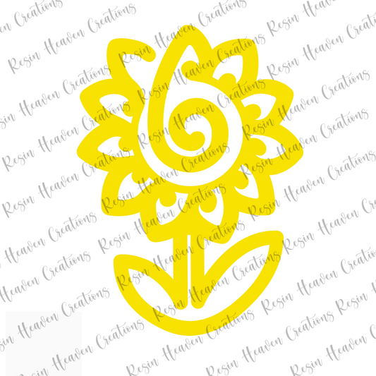 Sunflower Paperclip (Clear)