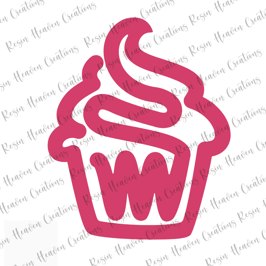 Cupcake Jumbo Paperclip (Clear)