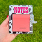 Post It note holder (READY TO SHIP) standard 3x3 western themed