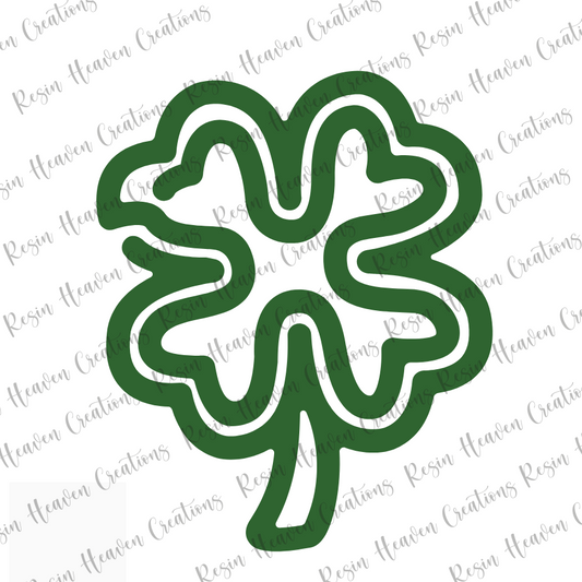 Clover Jumbo Paperclip (WHITE ACRYLIC)
