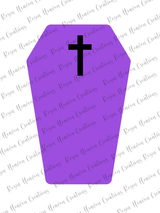 Coffin Shaker (keychain or badge reel)