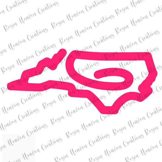 North Carolina State Jumbo Paperclip (Clear)
