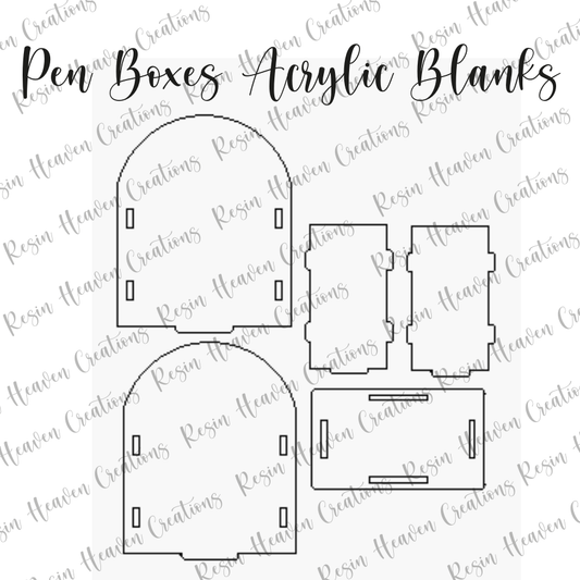 Small Pen Box Acrylic Blanks