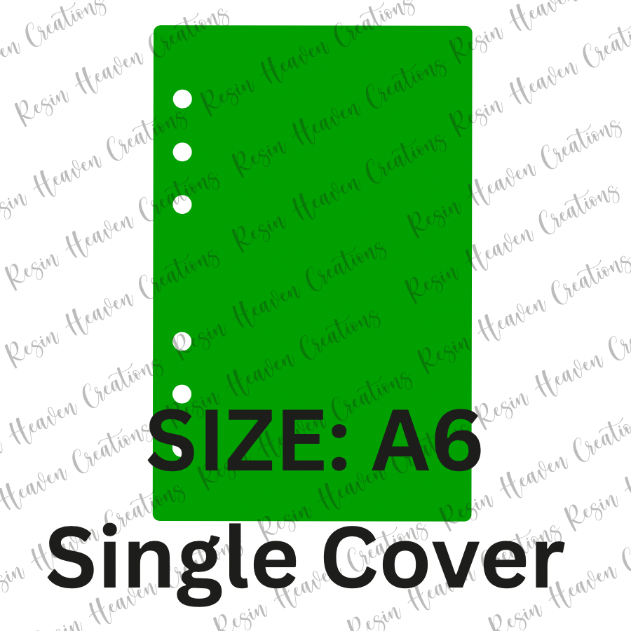 ONE A6 size journal acrylic blank