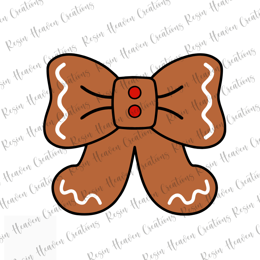 Gingerbread Bow (DECAL SET)