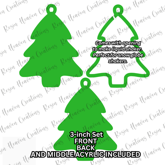 CHRISTMAS TREE Ornament Shaker (3 inch)