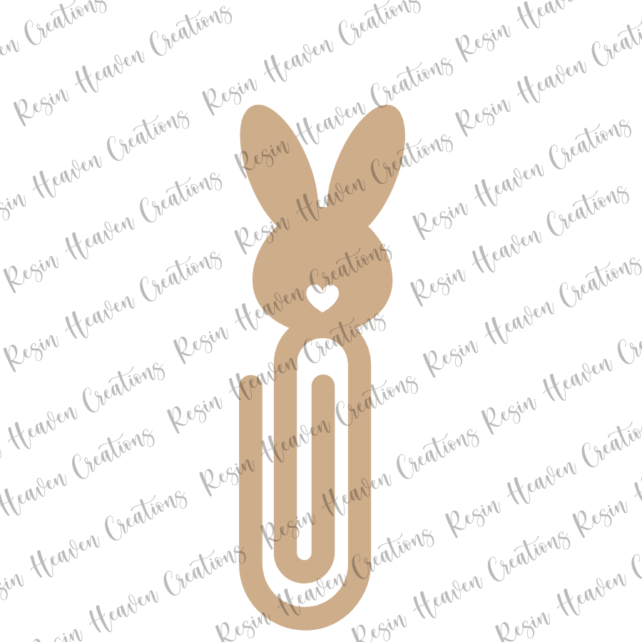 Bunny JUMBO PAPERCLIP (CLEAR)