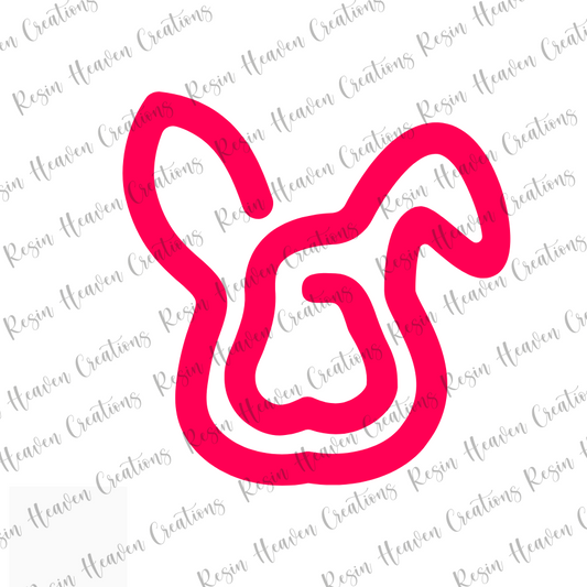 Bunny Jumbo Paperclip (Clear)