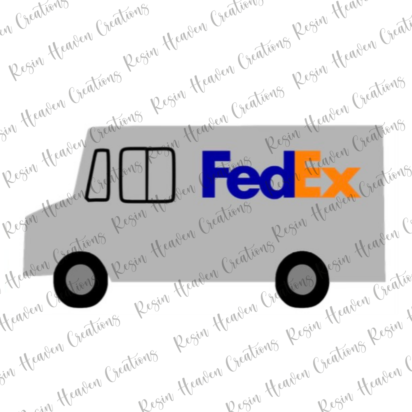 Mail Truck 4 (KEYCHAIN OR BADGE)