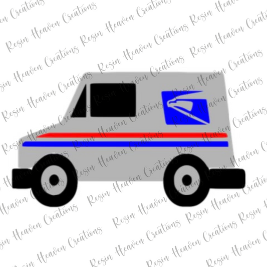 Mail Truck 1 (KEYCHAIN OR BADGE)