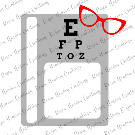 Post-It Note with pen Holder Optometrist Acrylic Blank Set