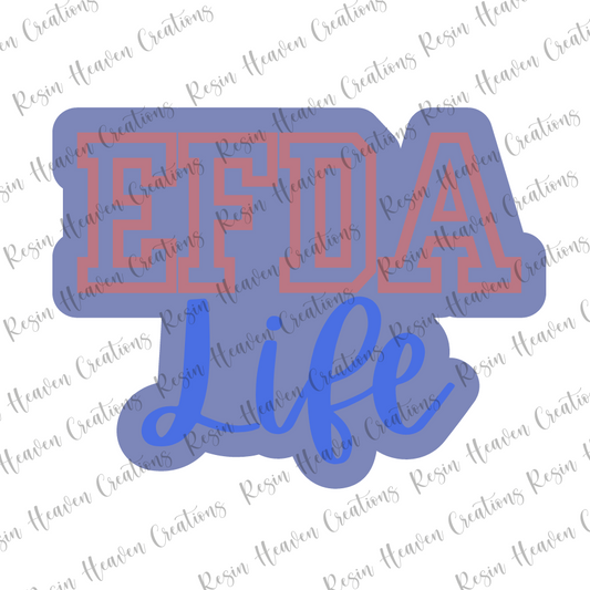 EFDA LIFE (keychain or badge reel)