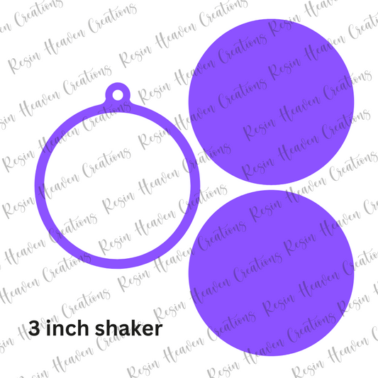 Circle Ornament Shaker (3 inch)