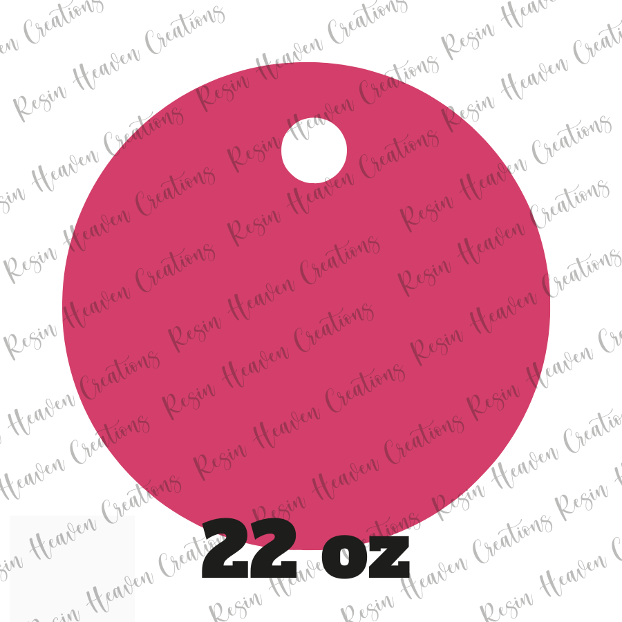 22oz Hip Sips Topper ACRYLIC BLANK Thin (CLEAR)