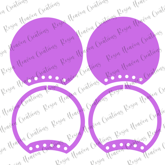 Mouse Ears Shaker Acrylic Blanks (SET)