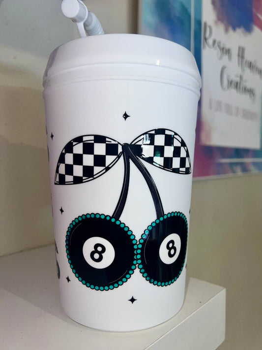 (8 Ball)  34oz HipSip / TRUCKER MUG FINISHED