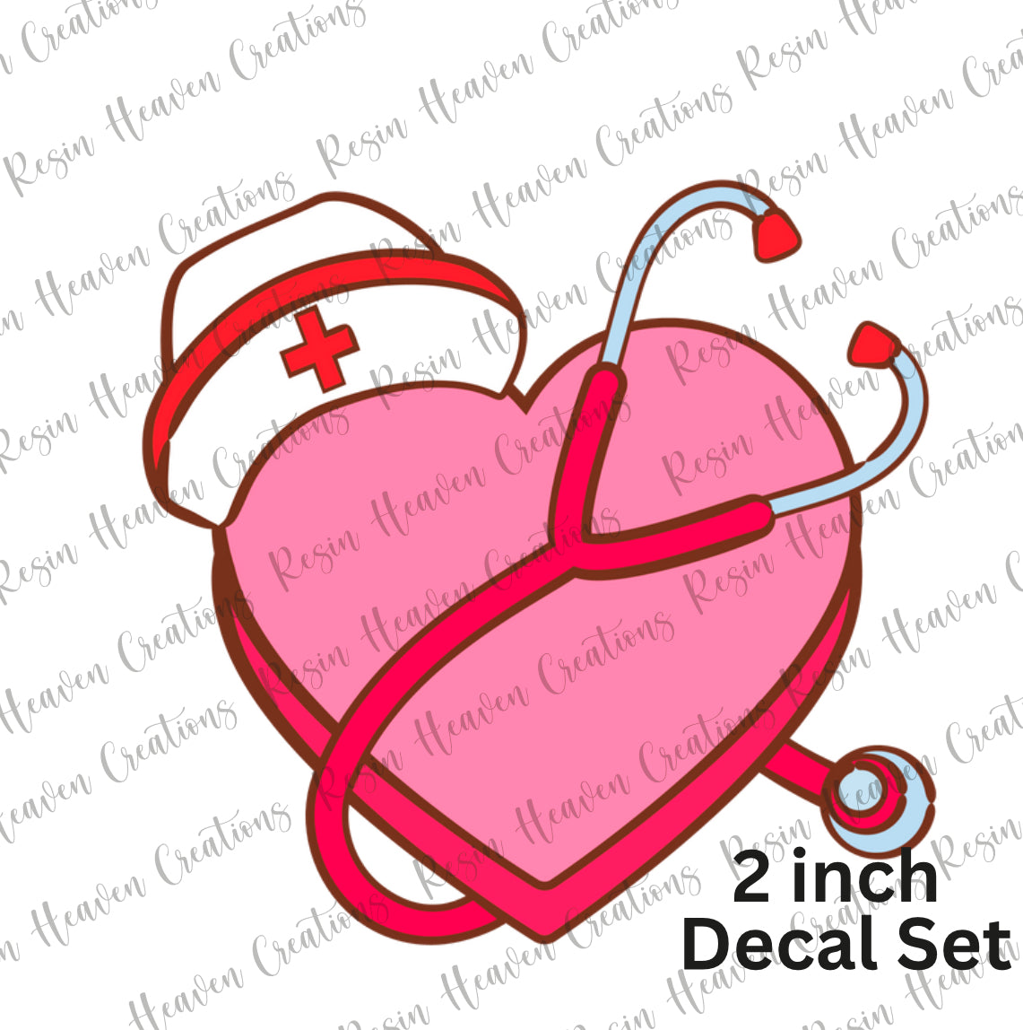 Retro Valentines Nurse Bundle    (Decal Set)