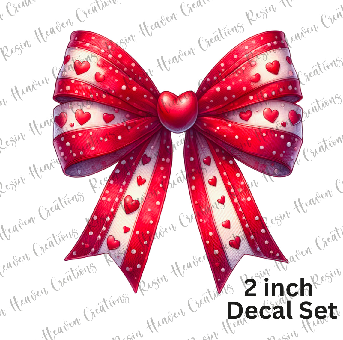 Valentines Bow   (Decal Set)