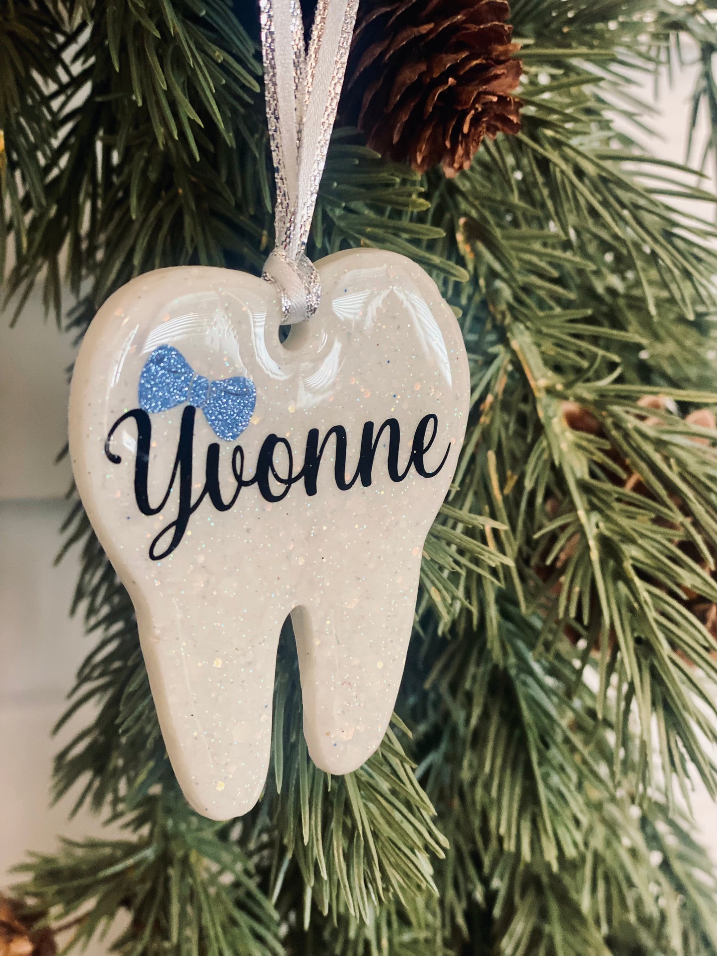 Personalized Tooth Ornaments / Keychain