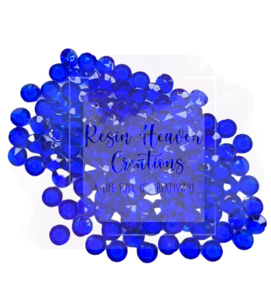 Navy Blue Rhinestones 4.5mm