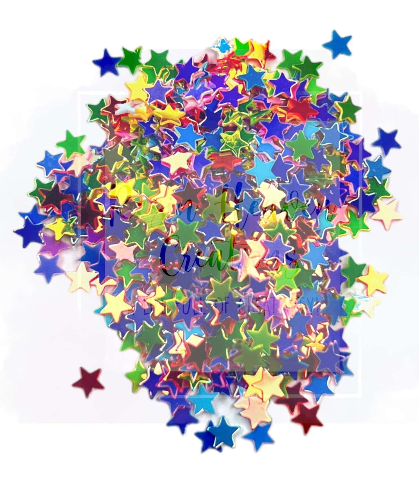 Multicolored Star Sequins