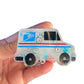 Mail Truck 1 Shaker (Keychain or Badge)