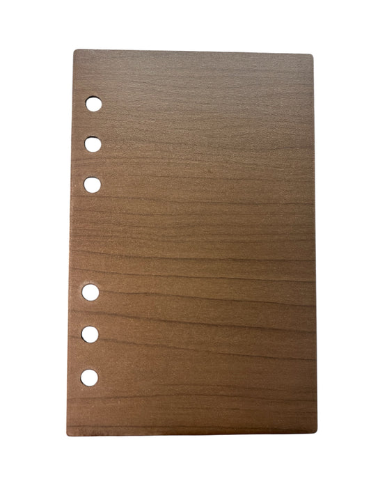 WOODEN (DARK WALNUT) Size A6 Journal Acrylic Blank SET
