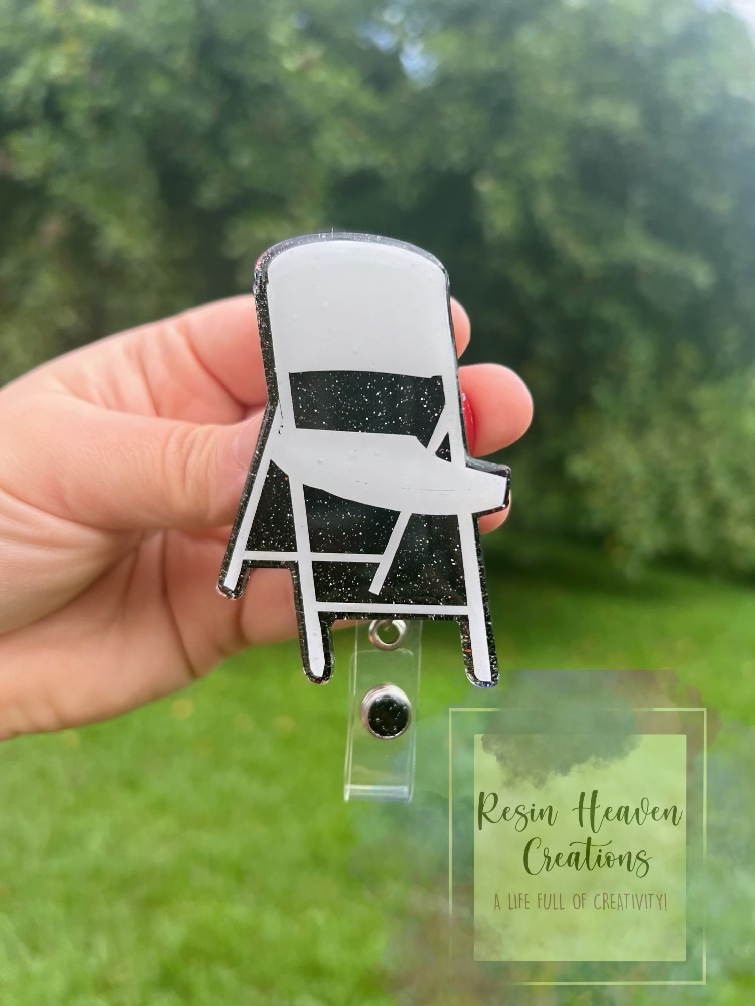 Chair acrylic blank (keychain or badge) – Resin Heaven Creations